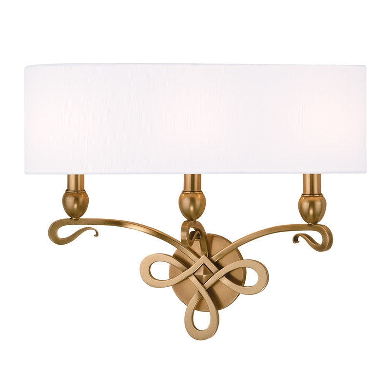 Hudson Valley 7213 Pawling 3-lt Wall Sconce