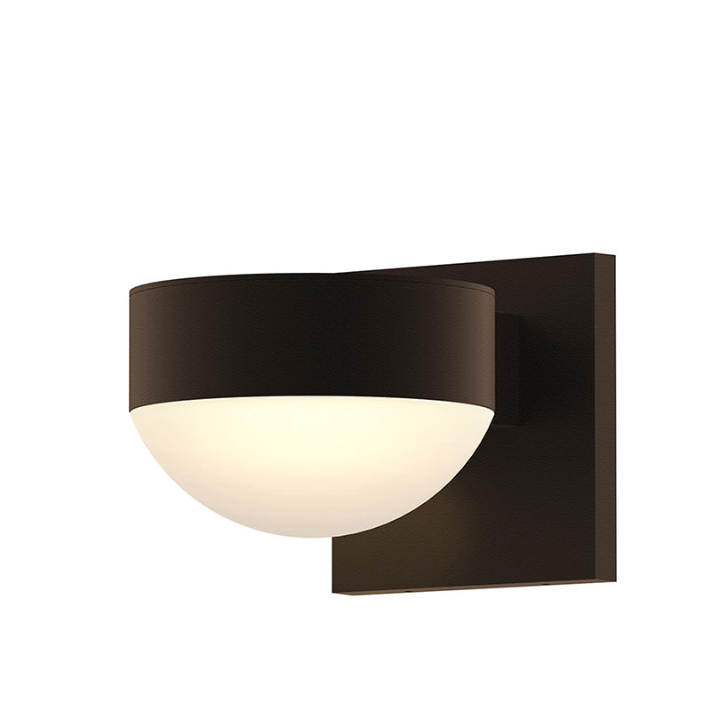 Sonneman 7300 Reals 1-lt 5" Indoor/Outdoor Downlight LED Wall Sconce - Plate Cap / Dome Lens