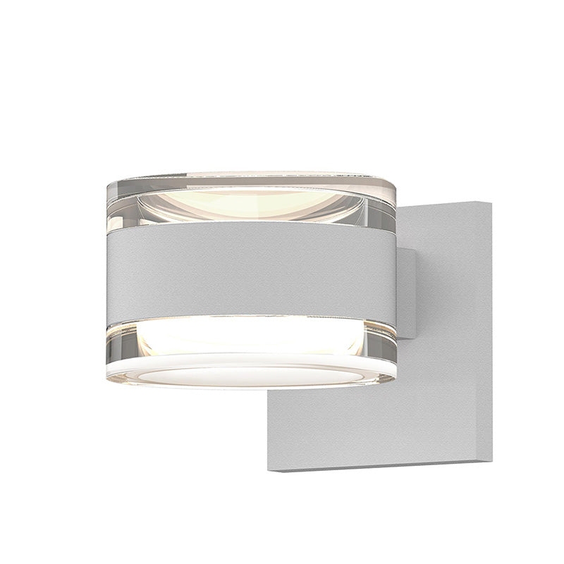 Sonneman 7302 Reals 2-lt 5" Indoor/Outdoor Up/Down LED Wall Sconce - Clear Cylinder Lens