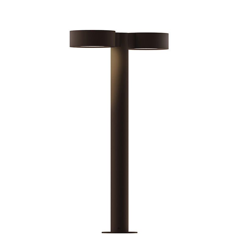 Sonneman 7307 Reals 2-lt 22" Tall LED Double Bollard - Plate Cap / Lens