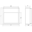 Sonneman 7360 Square Curve Indoor/Outdoor LED Wall Sconce