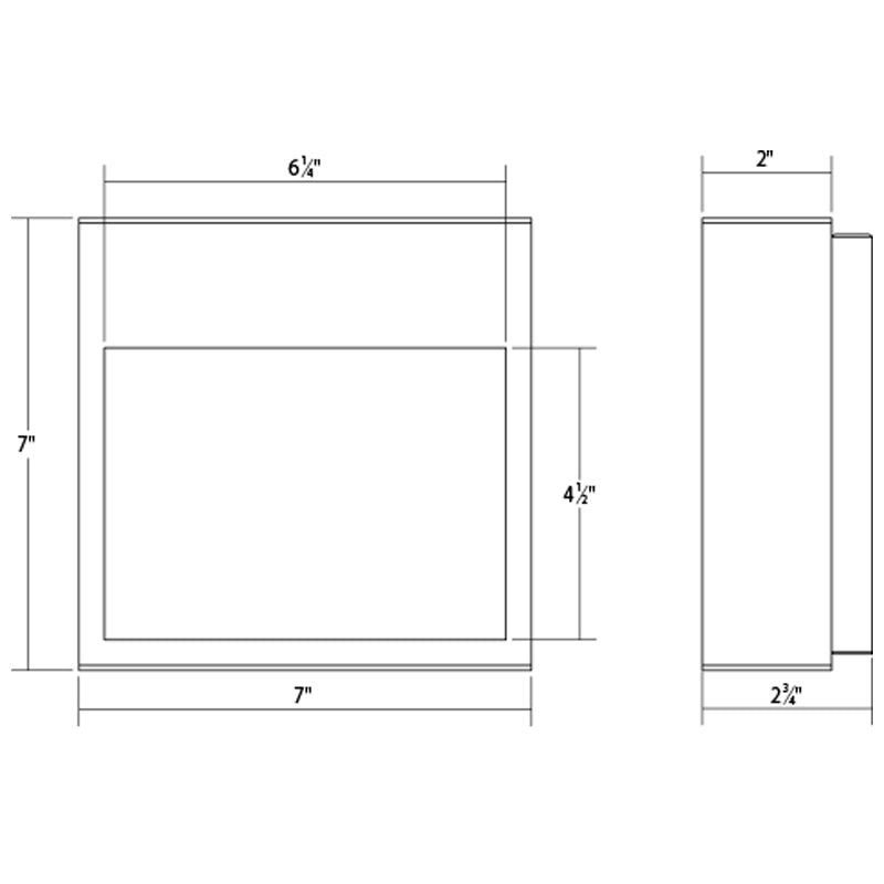 Sonneman 7360 Square Curve Indoor/Outdoor LED Wall Sconce