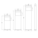 Sonneman 7361 16" Tall Square Curve Outdoor LED Bollard