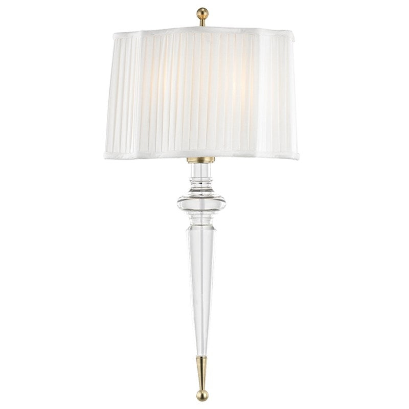 Hudson Valley 7611 Tipton Pleated 2-lt Wall Sconce