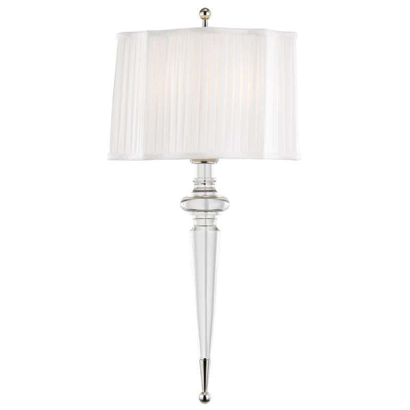 Hudson Valley 7611 Tipton Pleated 2-lt Wall Sconce