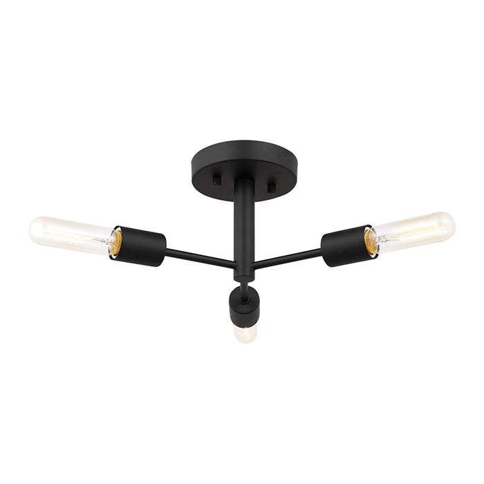 Sea Gull 7700503 Axis 3-lt 24" Semi-Flush Mount