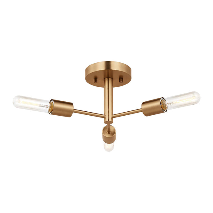 Sea Gull 7700503 Axis 3-lt 24" Semi-Flush Mount