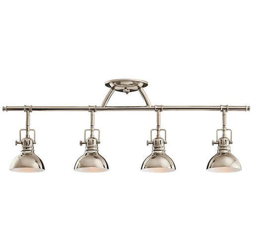 Kichler 7704 Hatteras Bay Fixed Rail 4-lt Semi Flush Mount - Polished Nickel