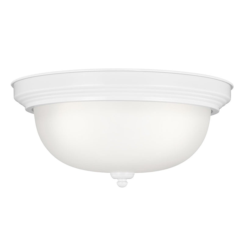 Generation 77065EN3 Geary 3-lt 15" LED Flush Mount