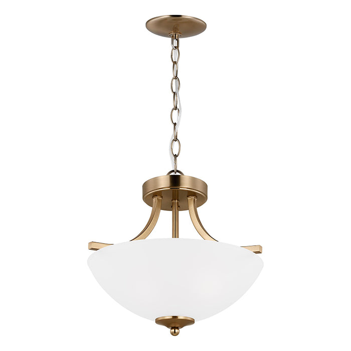 Sea Gull 7716502EN3 Geary 2-lt 14" LED Semi-Flush Mount