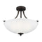Sea Gull 7716503 Geary 3-lt 19" Semi-Flush Mount