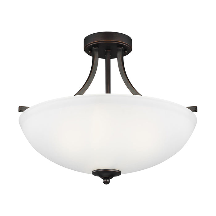 Sea Gull 7716503 Geary 3-lt 19" Semi-Flush Mount