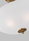 Sea Gull 7716503 Geary 3-lt 19" Semi-Flush Mount