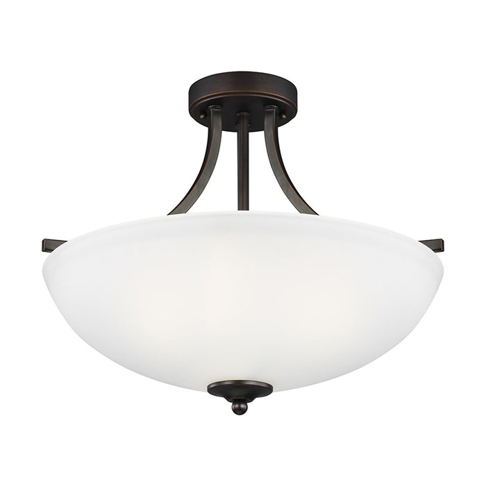 Sea Gull 7716503EN3 Geary 3-lt 19" LED Semi-Flush Mount