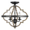 Sea Gull 7724903 Socorro 3-lt 16" Semi Flush Mount