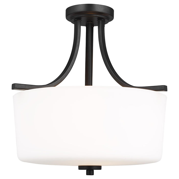 Sea Gull 7728803 Canfield 3-lt Semi-Flush Mount