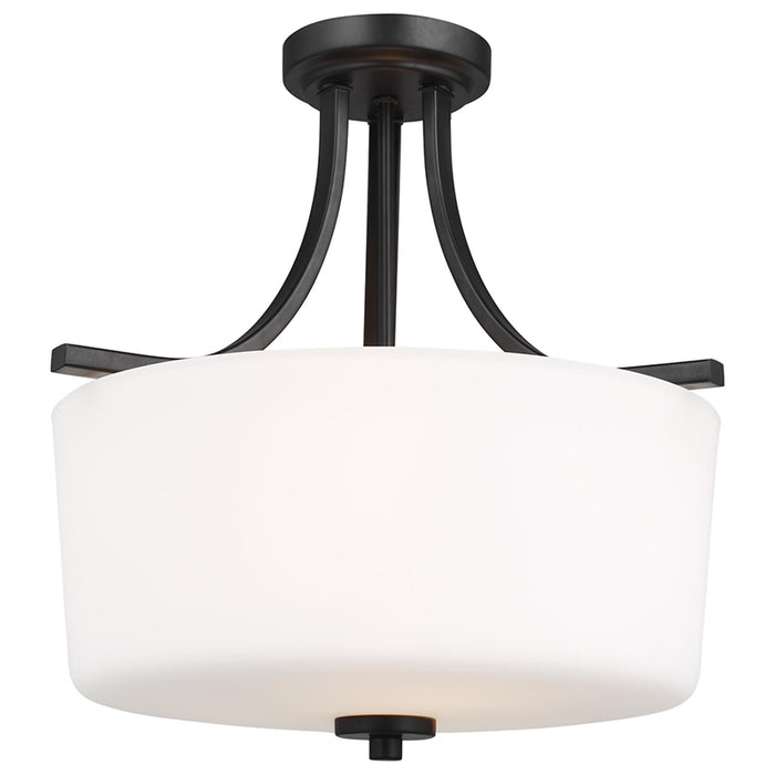 Sea Gull 7728803 Canfield 3-lt Semi-Flush Mount