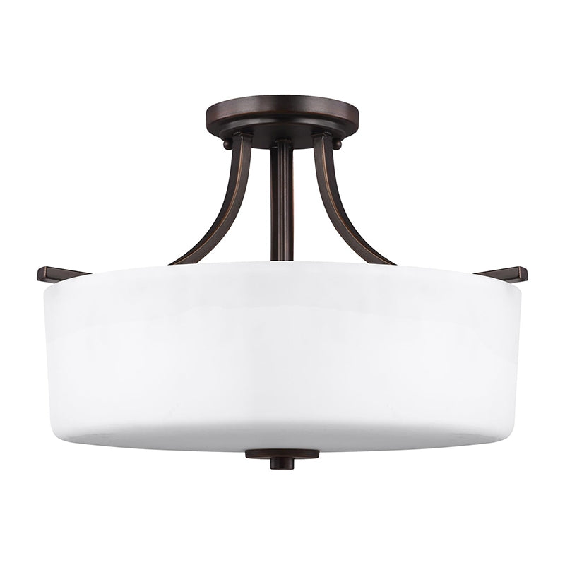 Generation 7728803 Canfield 3-lt Semi-Flush Mount