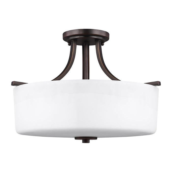 Sea Gull 7728803 Canfield 3-lt Semi-Flush Mount