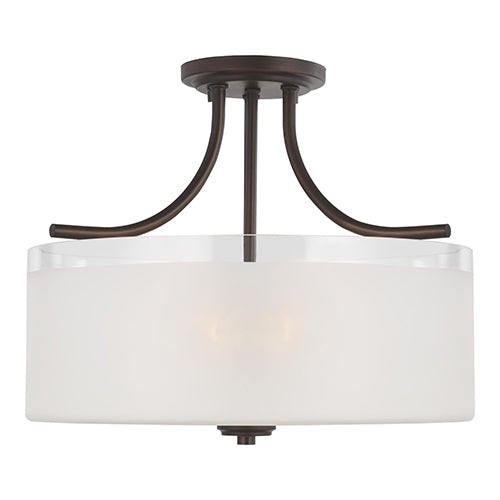 Sea Gull 7739803 Norwood 3-lt 15" Semi Flush Mount