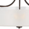 Sea Gull 7739803EN3 Norwood 3-lt 15" LED Semi Flush Mount