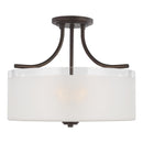 Sea Gull 7739803EN3 Norwood 3-lt 15" LED Semi Flush Mount