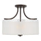 Sea Gull 7739803EN3 Norwood 3-lt 15" LED Semi Flush Mount