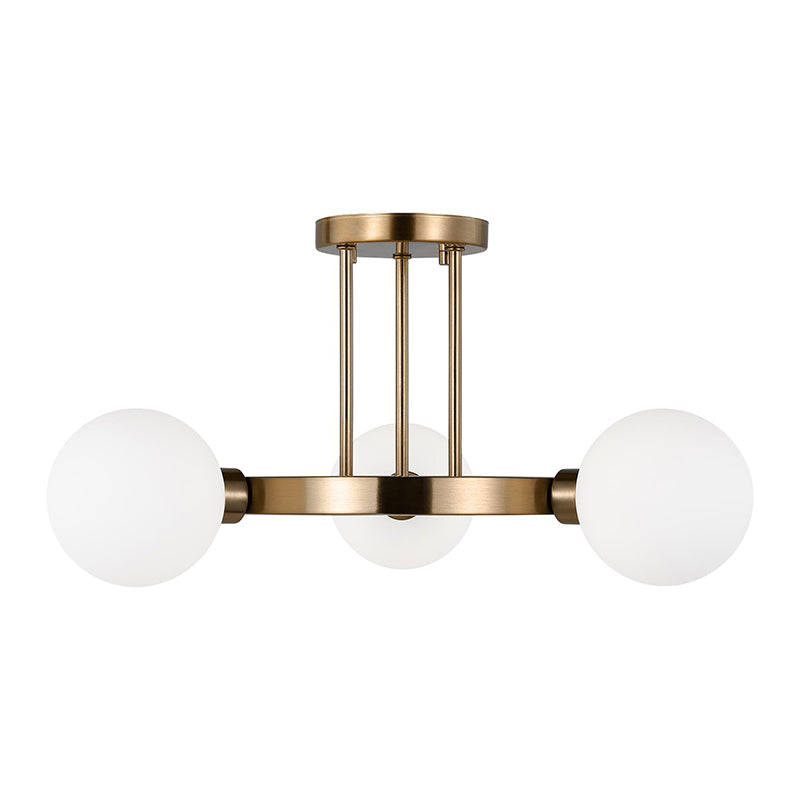 Visual Comfort 7761603 Clybourn 3-lt 21" Semi-Flush Mount