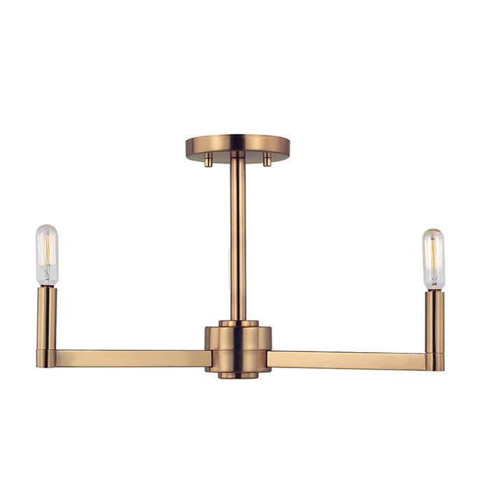 Sea Gull 7764203 Fullton 3-lt 20" Semi-Flush Mount