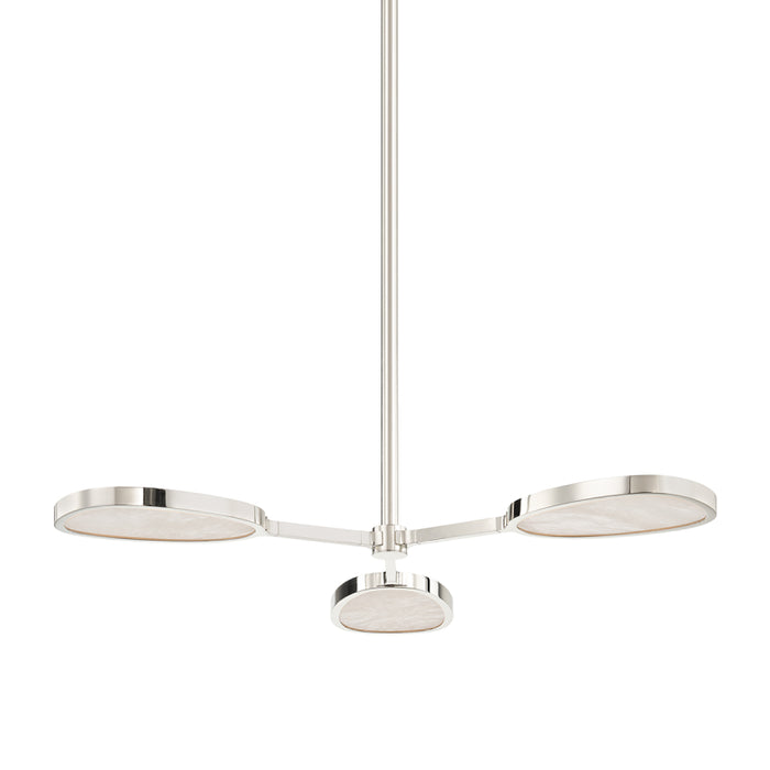 Corbett 338-03 Patras 3-lt 39" LED Semi Flush