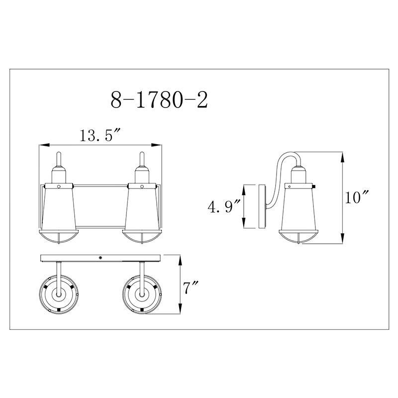 Savoy House 8-1780-2 Lansing 2-lt 14" Bath Bar