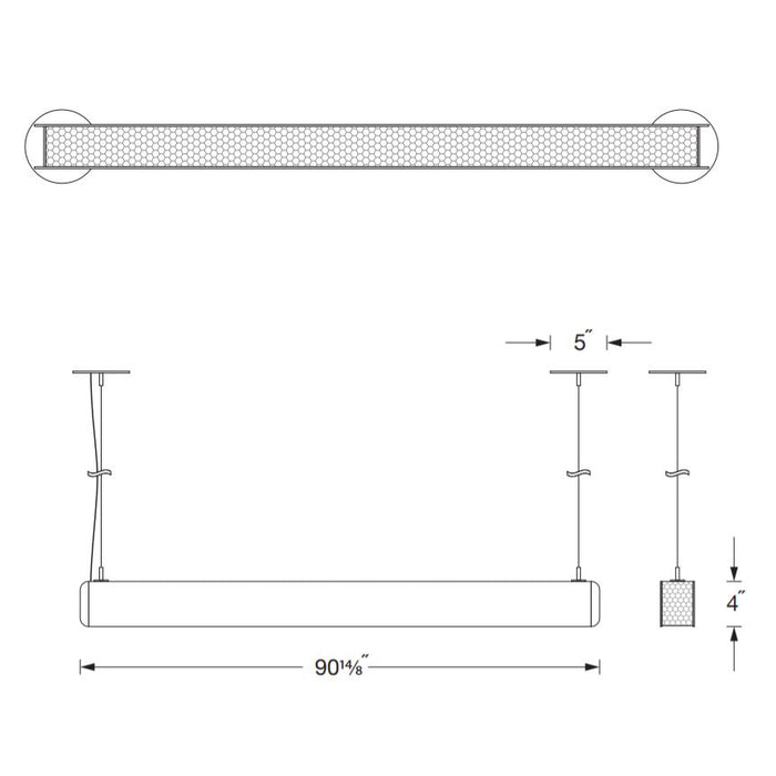 Oracle 8-LEAP1 8-ft Architectural LED Linear Pendant