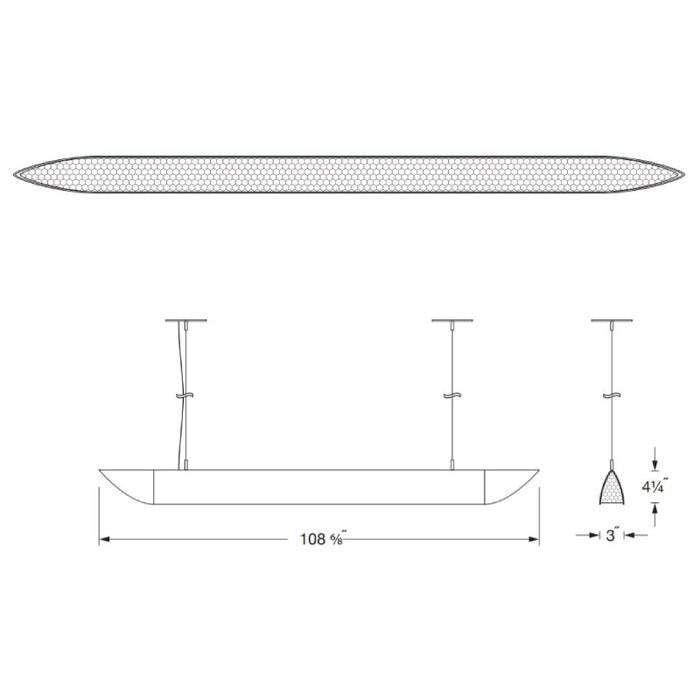 Oracle 8-LEAP2 8-ft Architectural LED Linear Pendant