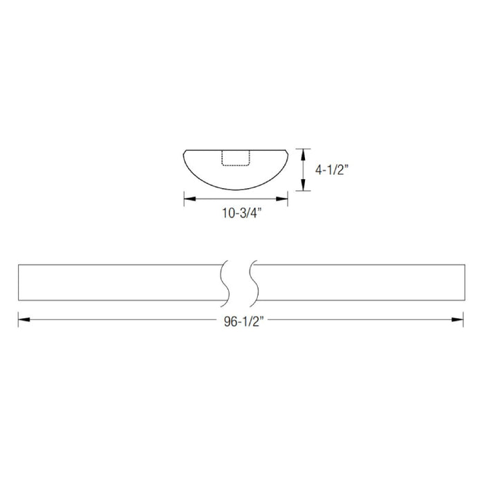 Oracle 8-OB1DI 8-ft LED Suspended Linear Direct/Indirect Luminaire