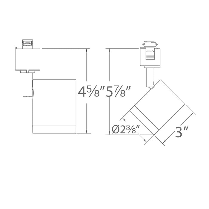 WAC H-8010 Charge 11W LED Track Head, H Track