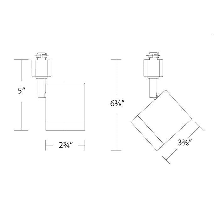 WAC H-8020 Charge 16W LED Track Head, H Track