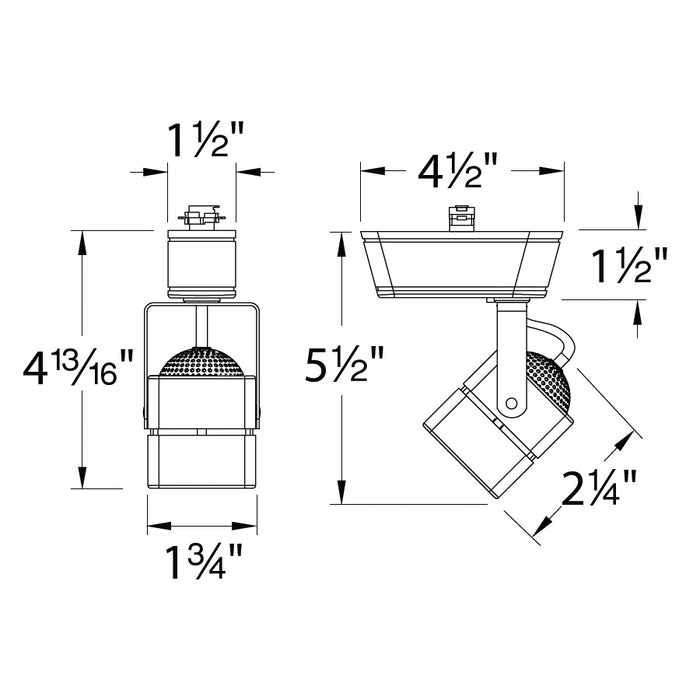 WAC HT-802LED 8W LED Low Voltage Track Head