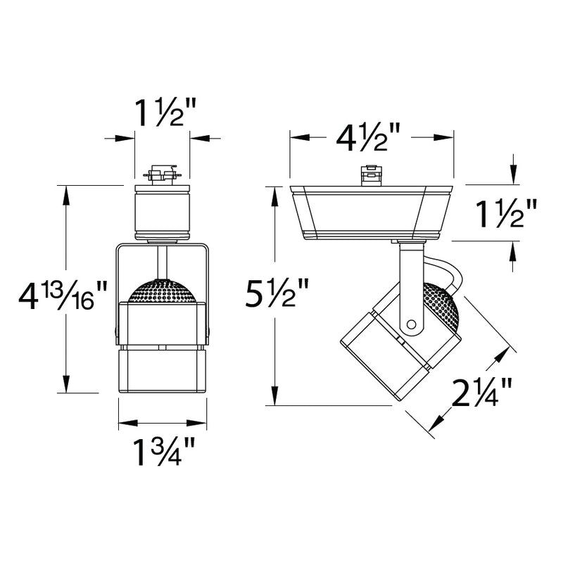 WAC HT-802LED 8W LED Low Voltage Track Head