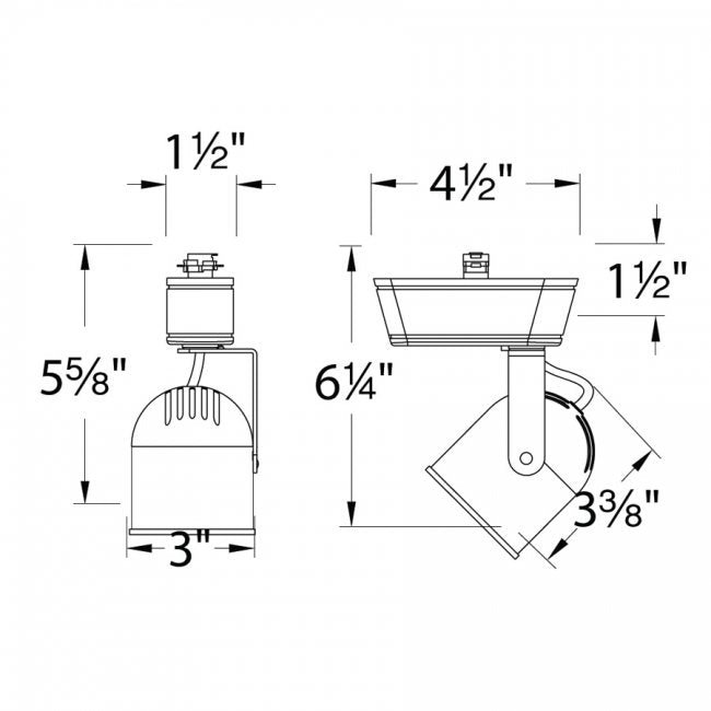 WAC HT-808LED 8W LED Low Voltage Track Head