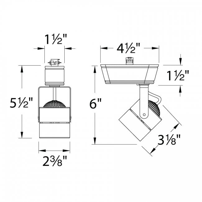 WAC HT-809LED 8W LED Low Voltage Track Head