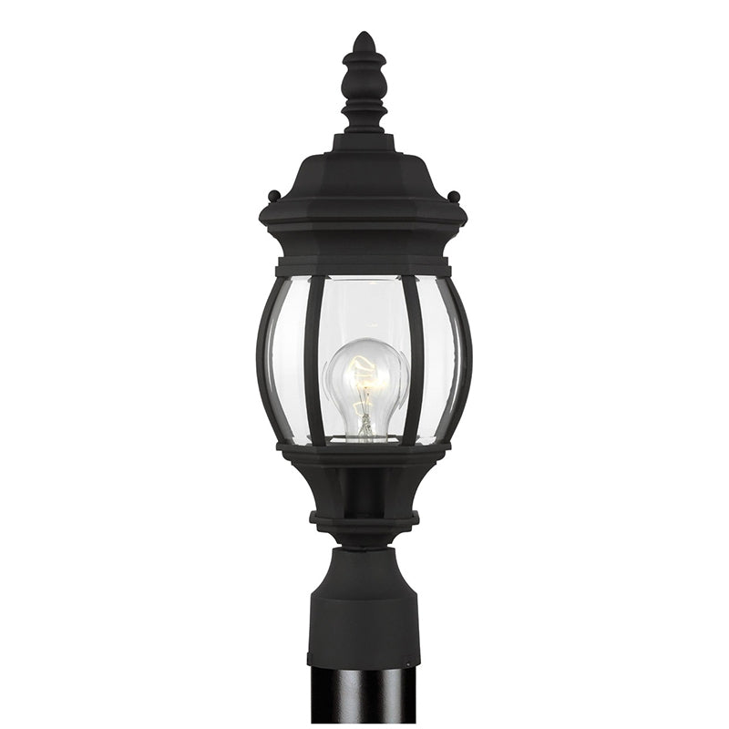82202 Wynfield 1-lt 18.5" Tall Outdoor Post Lantern, Clear Beveled Glass