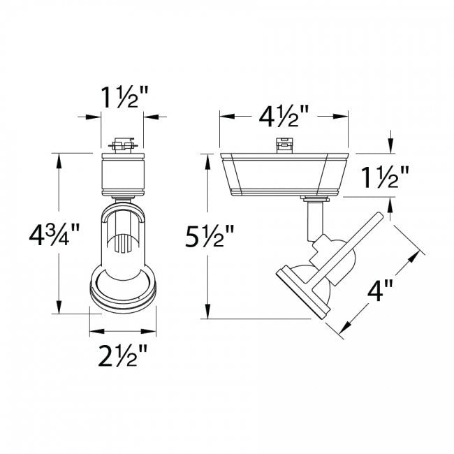 WAC HT-826LED Dune 8W LED Low Voltage Track Head