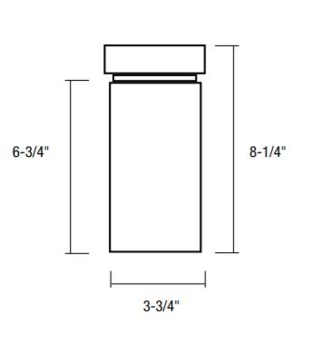 Nora NYLM-3 iLENE 3" LED Cylinder - Surface, 120/277V