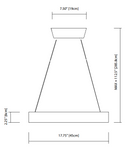 Elan 83260 Fornello 18" Wide LED Pendant