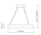 Elan 83261 Fornello 24" Wide LED Pendant