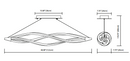 Elan 83385 Meridian 14" Wide LED Linear Pendant