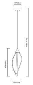 Elan 83387 Meridian 8" Wide LED Pendant