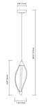 Elan 83387 Meridian 8" Wide LED Pendant