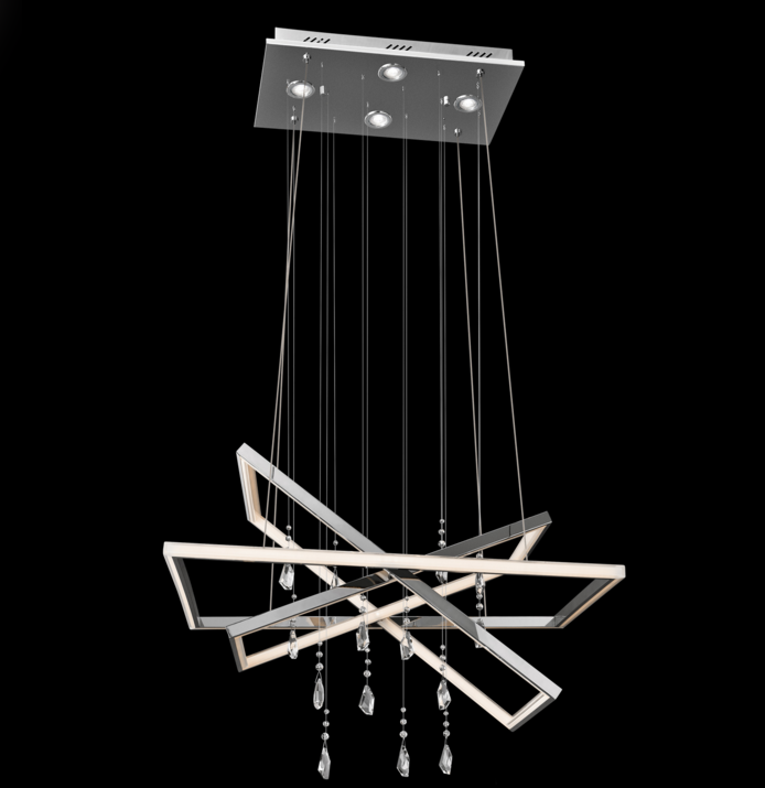 Elan 83450 Maze 7-lt LED Chandelier