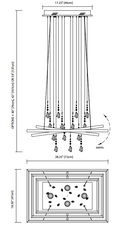 Elan 83450 Maze 7-lt LED Chandelier